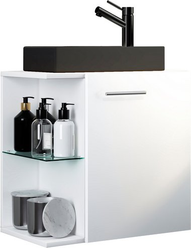 VCM Gäste-Waschplätze »Hausa«, BxHxT: 52 x 63 x 34 cm - weiss