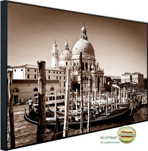 papermoon Infrarotheizung »EcoHeat - Venedig Sepia«, Matt-Effekt - bunt