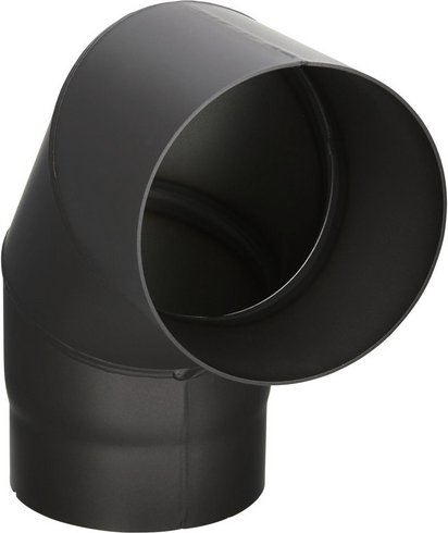 FIREFIX® Rohrbogen, Ø: 15 cm, Stärke: 2 mm, Stahl - schwarz