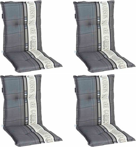 MADISON Auflage »Madison«, LxBxH: 105x50x8 cm, rechteckig, Baumwolle - grau