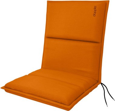 DOPPLER Sitzauflage »City«, BxLxS: 48 x 100 x 6 cm, aus 100 % Polyester, orange