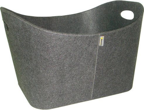 ADURO Holzkorb »Baseline«, BxH: 41 x 33cm, grau, Filz