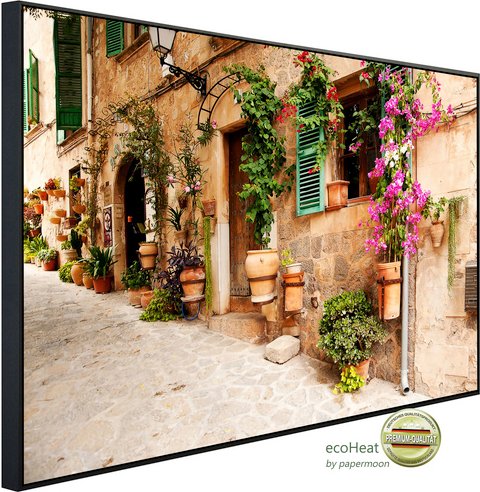 papermoon Infrarotheizung »EcoHeat - Valdemossa Mallorca«, Matt-Effekt - bunt