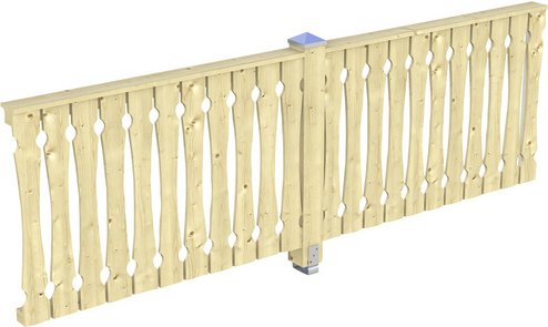 SKANHOLZ Seitenwand, B x H: 78,5 x 96 cm, Holz, Farbe: natur