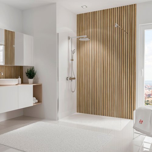 Thumbnail - SCHULTE Duschrückwand »DecoDesign«, Höhe: 255 cm, Aluminium-Verbundplatte - braun