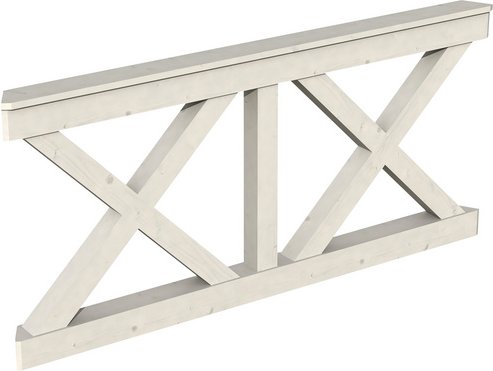SKANHOLZ Brüstung, BxH: 180 x 84 cm, weiß, Holz