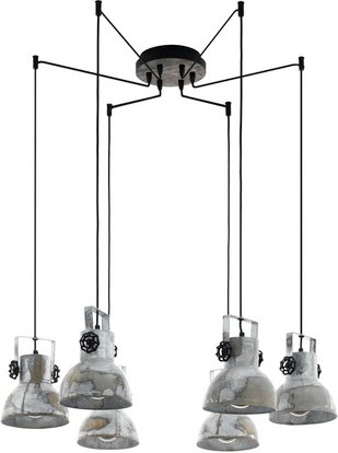 EGLO Hängeleuchte »BARNSTAPLE«, holz, stahl - schwarz