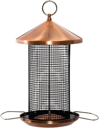 SIENA GARDEN Vogelfuttersäule »Feeder Copper Line«, Kupfer, kupferfarben - braun