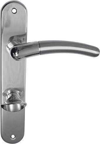 ALPERTEC Langschild-Garnitur »Beate«, Messing - silberfarben