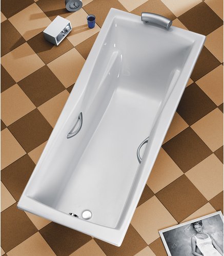 OTTOFOND Rechteck-Badewanne »Atlanta«, BxHxL: 90 x 48,5 x 190 cm, Körperform - weiss