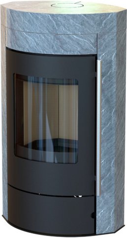 THERMIA Kaminofen »Ignis«, grau, Naturstein, 8 kW