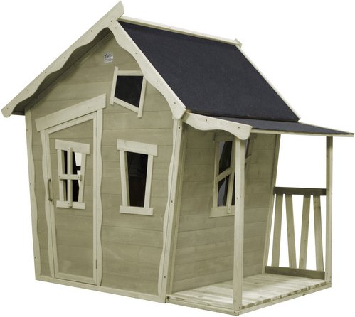 EXIT Toys Spielhaus »Crooky Spielhäuser«, BxHxT: 145 x 171 x 208 cm, grau/beige
