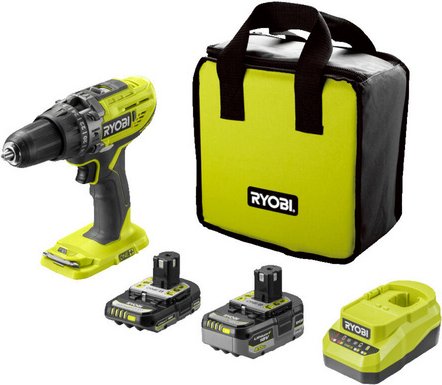Ryobi Akku-Schrauber »18V ONE+«, 50 Nm Drehmoment, inkl. 1 x 4,0 Ah, 1 x 2,0 Ah und Ladegerät - gruen