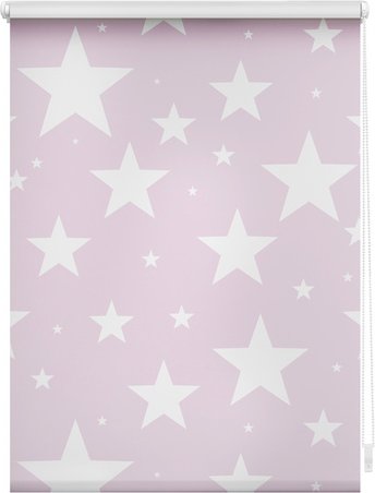 Thumbnail - Lichtblick Rollo, Klemmfix, 45x150 cm, Sterne, rosa - rot