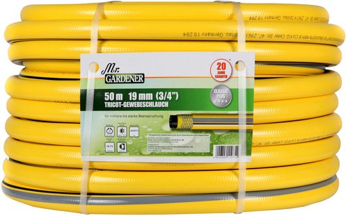 Mr. GARDENER Tricotgewebeschlauch »Classic Plus«, Länge: 50 m - gelb