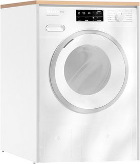 SCHILDMEYER Waschmaschinenschrank »Solea«, BxH: 67,1 x 154,7 cm, mattweiß - weiss