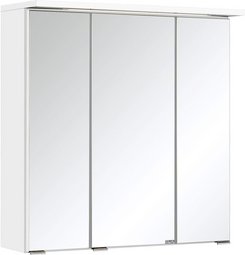 HELD MÖBEL 3D-Spiegelschrank »Bologna«, BxHxT: 60 x 66 x 20 cm - weiss