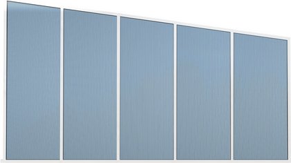 GARDENDREAMS Seitenwand, Breite: 500 cm, Aluminium, weiß - weiss