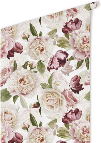 K&L Wall Art Vliestapete »Vintage Vliestapete«, Botanischer Garten Deko, mehrfarbig, matt - bunt