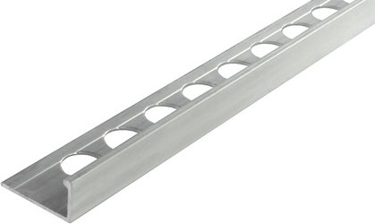 Fuchs Design Fliesenschiene, BxL: 2,15 x 250 cm, Aluminium - silberfarben