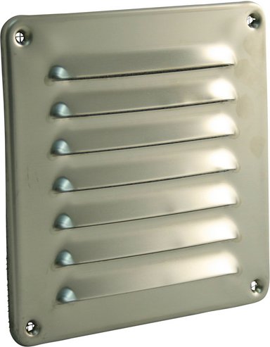 MARLEY Lüftungsgitter, eckig, Edelstahl, edelstahlfarben - silberfarben