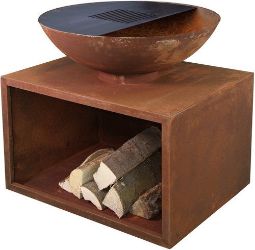 BUSCHBECK Planchagrill »Rubigo«, Höhe: 70 cm, rostfarben - braun