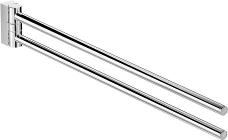 Chris Bergen Schwenkbarer Handtuchhalter „Amira", chrom, Länge: 44 cm - silberfarben