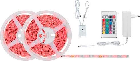 PAULMANN LED-Streifen »SimpLED«, 1000 cm, mehrfarbig, 1010 lm, dimmbar - weiss