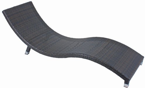 GARDEN PLEASURE Sonnenliege »CARACAS«, Aluminium, BxHxT: 59 x 62 x 195 cm - braun