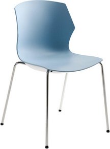 Thumbnail - Mayer Sitzmöbel Stapelstuhl »2510«, BxHxL: 51 x 80,5 x 53 cm, Stahl/Kunststoff - grau