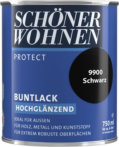 Thumbnail - SCHÖNER WOHNEN FARBE Buntlack, schwarz , hochglänzend