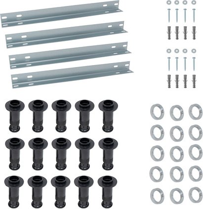 SCHULTE Duschwannenfüße, BxH: 44 x 44 cm, Metall/Kunststoff