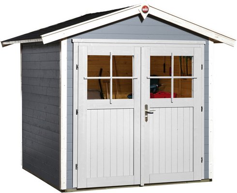 Thumbnail - WEKA Gartenhaus »224 Gr.1«, Holz, BxHxT: 260 x 227 x 209 cm (Außenmaße inkl. Dachüberstand) - grau