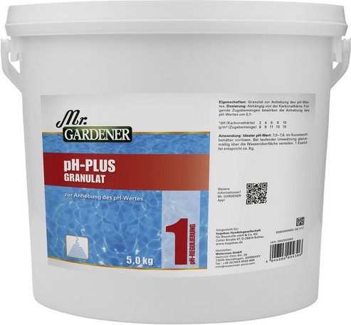 Mr. GARDENER Wasserpflege »PH - Plus«, 5 kg , für Pools - weiss