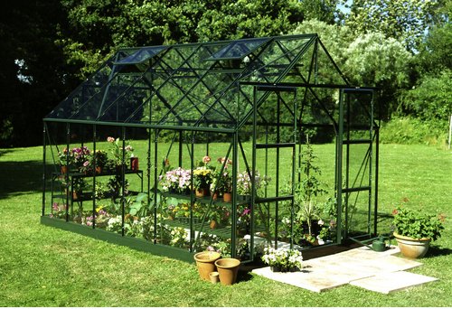 Thumbnail - HALLS Gewächshaus »Magnum 128«, BxT: 257 x 384 cm, 3 mm Sicherheitsglas - gruen