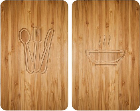Thumbnail - WENKO Glasabdeckplatte »Universal Lunch«, BxHxT: 3 x 1,8 x 52 cm, Glas/Thermoplaste, mehrfarbig