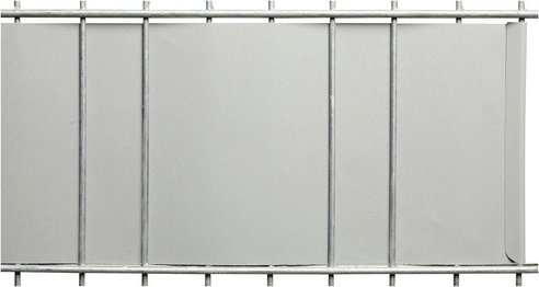 FLORAWORLD Sichtschutzstreifen »standard«, PVC, LxH: 2050 x 19 cm - silberfarben