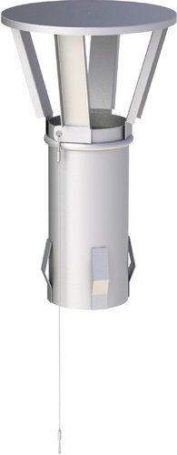 Tecnovis Regenhaube »Zitec-San«, Ø150 mm - silberfarben