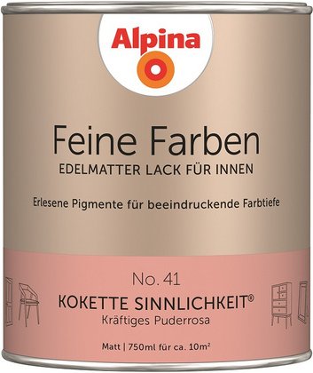 ALPINA Buntlack »Feine Farben«, 0,75 l, puderrosa - rot