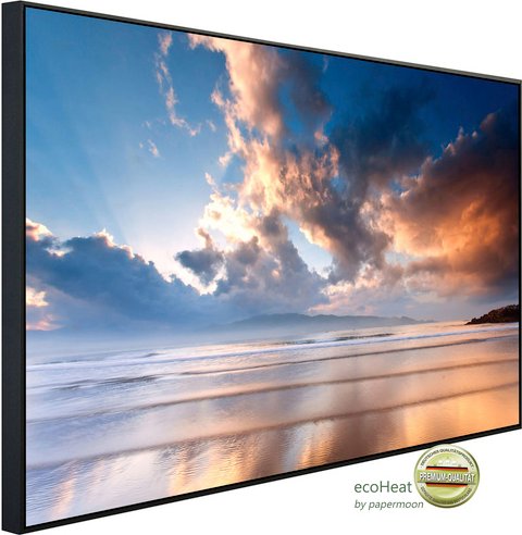 Thumbnail - papermoon Infrarotheizung »EcoHeat - Strand Morgen Sonnenaufgang«, Matt-Effekt - bunt