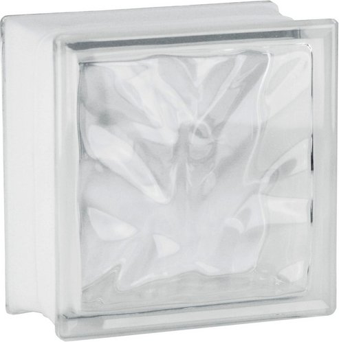 Fuchs Design Glasbaustein, BxH: 190 x 190 mm - weiss