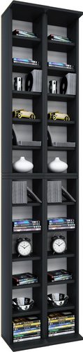 VCM Regal »Almera«, BxHxL: 20 x 180 x 42 cm, Holzwerkstoff - schwarz