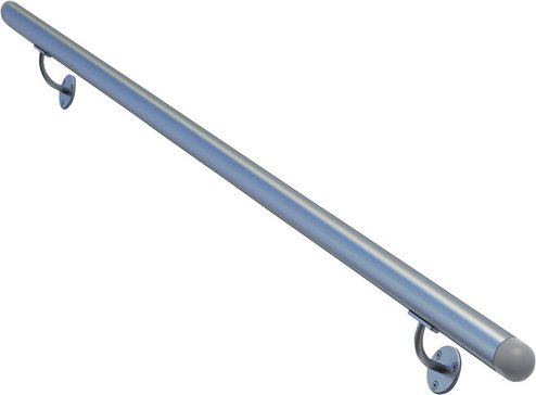 DOLLE Handlauf-Set, Aluminium, Länge: 150 cm - silberfarben