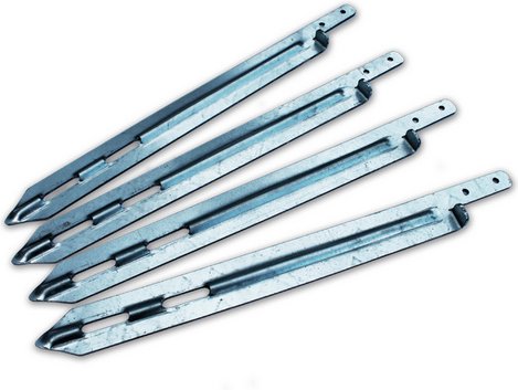 EXIT Toys Ankerset, für Spielgeräte und Spielhauser, 4 Stück - grau