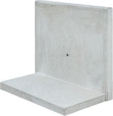 Diephaus L-Stein, LxBxH: 40 x 100 x 30 cm - grau