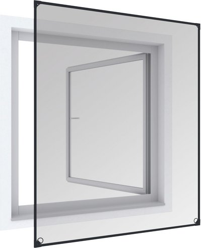 WINDHAGER Insektenschutz-Magnetrahmen »Windhager PLUS«, 100 cm x 120 cm - grau