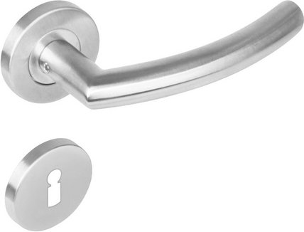 Intersteel Türdrücker »halbrund«, D.53x8mm BB-Rosetten