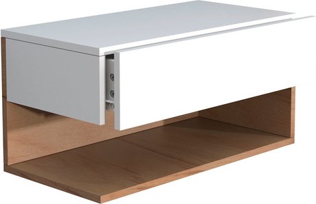 VCM Wandregal »Usal«, BxHxL: 60 x 30 x 32 cm - weiss