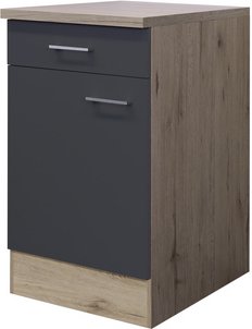 Flex-Well Küchenunterschrank »Morena«, San Remo Eichefarben / basaltgrau