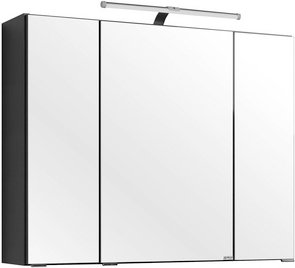 Thumbnail - HELD MÖBEL Spiegelschrank »Portofino«, Höhe: 64 cm, Tiefe: 20 cm, graphitgrau